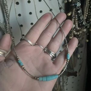 Vintage sterling silver ,turquoise chocker/
